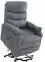 vidaXL Massagesessel mit Aufstehhilfe, hellgrau, Stoff (321246)