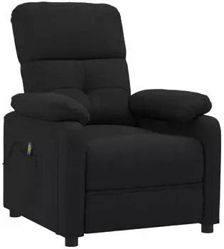 vidaXL Massagesessel, Stoff, schwarz (348289)