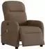 vidaXL Elektrischer Massagesessel, verstellbar, Stoff, braun (3302966)