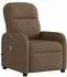vidaXL Elektrischer Massagesessel, verstellbar, Stoff, braun (3302966)