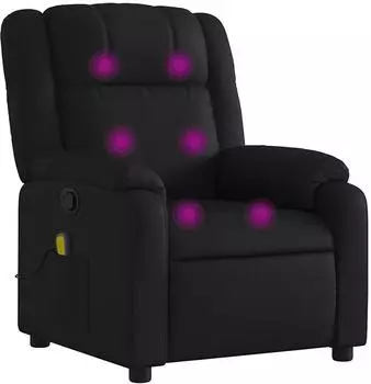 vidaXL Massage-Relaxsessel, Kunstleder, schwarz (3205745)