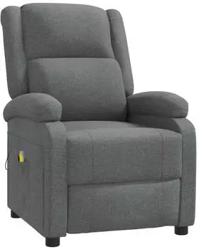 vidaXL Massagesessel Stoff, dunkelgrau (348448)