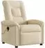 vidaXL Massagesessel verstellbar Stoff creme