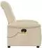 vidaXL Massagesessel verstellbar Stoff creme