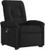 vidaXL Elektrischer Massagesessel mit Aufstehhilfe, Stoff, schwarz (3303286)