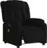 vidaXL Massagesessel Elektrisch Schwarz Stoff (3205306)