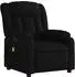 vidaXL Massagesessel Elektrisch Schwarz Stoff (3205306)
