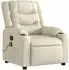 vidaXL Massagesessel Creme Kunstleder (374124)