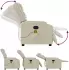 vidaXL Massagesessel Creme Kunstleder (374124)