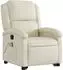 vidaXL Massagesessel mit Aufstehhilfe Creme Kunstleder (3204234)