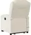 vidaXL Massagesessel mit Aufstehhilfe Creme Kunstleder (3204234)