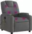 vidaXL Massage-Relaxsessel Stoff Dunkelgrau (3205513)