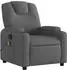vidaXL Massage-Relaxsessel Stoff Dunkelgrau (3205513)