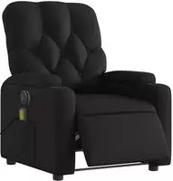 vidaXL Massagesessel Elektrisch Schwarz Kunstleder