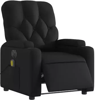 vidaXL Massagesessel Elektrisch Schwarz Kunstleder (3204765)