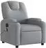 vidaXL Massagesessel Elektrisch Hellgrau Stoff (3204356)