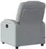 vidaXL Massagesessel Elektrisch Hellgrau Stoff (3204356)