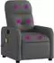 vidaXL Massagesessel Dunkelgrau Stoff (374207)
