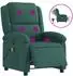 vidaXL Massagesessel Elektrisch Dunkelgrün Samt (3204291)
