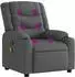 vidaXL Massage-Relaxsessel Stoff Dunkelgrau (3206836)