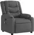 vidaXL Massage-Relaxsessel Stoff Dunkelgrau (3206836)
