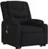 vidaXL Elektrischer Massagesessel mit Aufstehhilfe Schwarz Stoff (3206584)