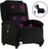 vidaXL Massagesessel Elektrisch Schwarz Kunstleder (3204219)