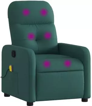 vidaXL Massagesessel Dunkelgr&uuml;n Stoff (374212)