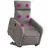 vidaXL Elektrischer Massagesessel mit Aufstehhilfe Taupe Stoff (3206733)