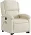 vidaXL Massagesessel mit Aufstehhilfe Elektrisch Creme Kunstleder (3204248)