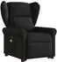 vidaXL Massagesessel mit Aufstehhilfe Schwarz Stoff (3303386)