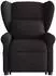 vidaXL Massagesessel mit Aufstehhilfe Schwarz Stoff (3303386)