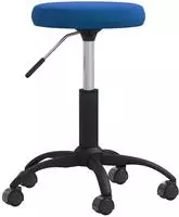 vidaXL Massagehocker Samt Blau