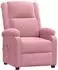vidaXL Massagesessel Elektrisch Rosa Samt (3098408)