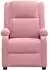 vidaXL Massagesessel Elektrisch Rosa Samt (3098408)