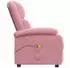 vidaXL Massagesessel Elektrisch Rosa Samt (3098408)