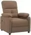 vidaXL Massagesessel, Stoff, braun