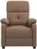 vidaXL Massagesessel, Stoff, braun