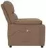 vidaXL Massagesessel, Stoff, braun