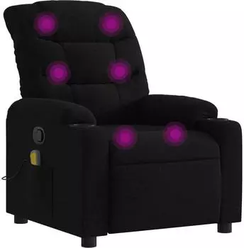 vidaXL Massagesessel Schwarz Stoff (374158)