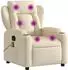 vidaXL Massagesessel Creme Stoff (372424)