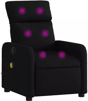 vidaXL Massagesessel Schwarz Stoff (374176)
