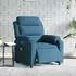 vidaXL Massagesessel Elektrisch Blau Samt (3205091)