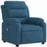 vidaXL Massagesessel Elektrisch Blau Samt (3205091)