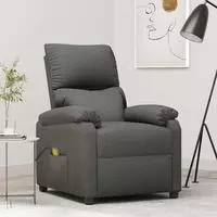 Massagesessel Dunkelgrau Stoff Vidaxl