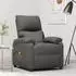 vidaXL Massagesessel verstellbar, Stoff, dunkelgrau (322457)