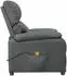 vidaXL Massagesessel verstellbar, Stoff, dunkelgrau (322457)