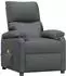 vidaXL Massagesessel verstellbar, Stoff, dunkelgrau (322457)