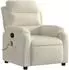 vidaXL Massagesessel, verstellbar, Samt, creme