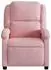 vidaXL Massagesessel, neigbar, Samt, rosa